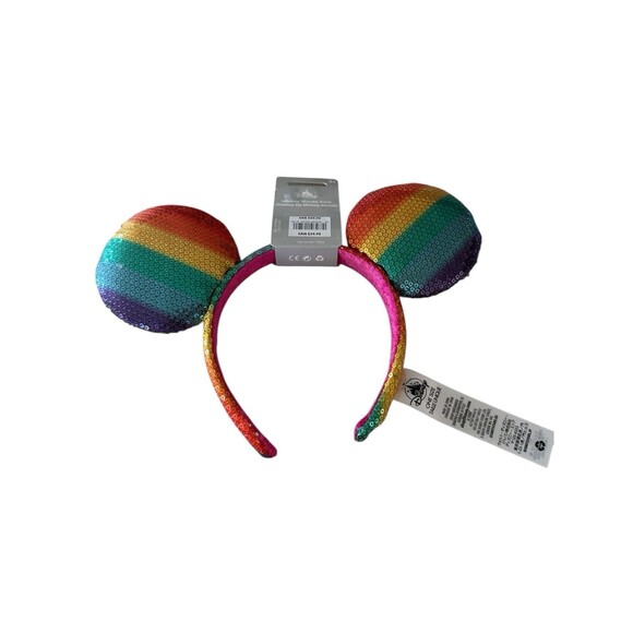 Disney Store Mickey Mouse Rainbow Disney Ears Headband For Adults